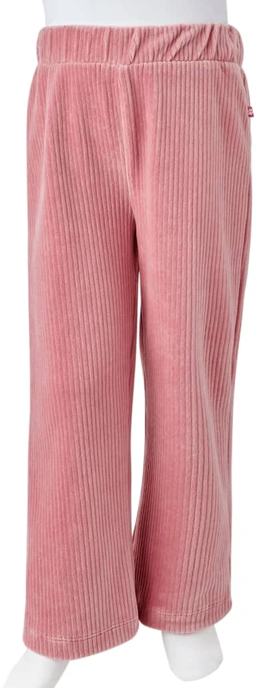 Vaikiškos kelnės, šviesiai rožinės spalvos, velvetas, 116 dydžio
