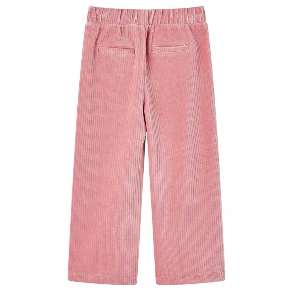 Vaikiškos kelnės, šviesiai rožinės spalvos, velvetas, 128 dydžio