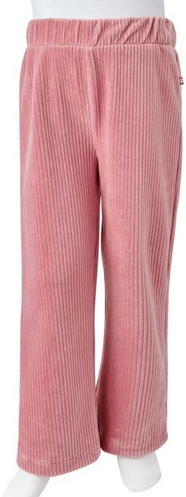 Vaikiškos kelnės, šviesiai rožinės spalvos, velvetas, 128 dydžio