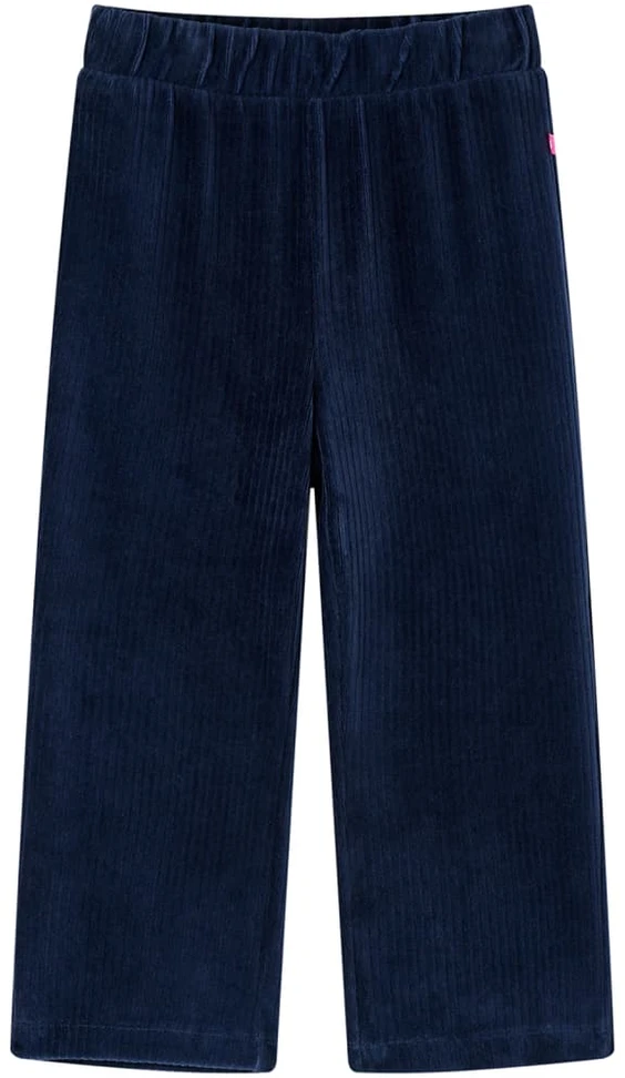 Vaikiškos kelnės, tamsiai mėlynos spalvos, velvetas, 104 dydžio