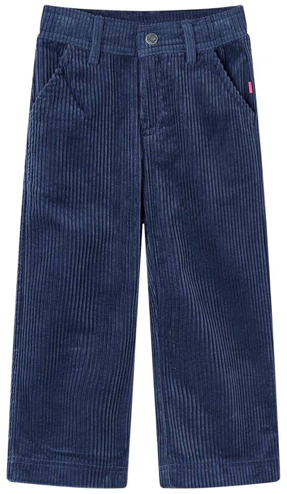 Vaikiškos kelnės, tamsiai mėlynos spalvos, velvetas, 104 dydžio