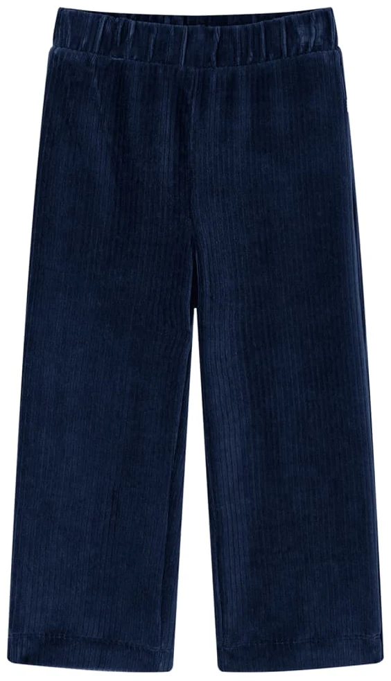 Vaikiškos kelnės, tamsiai mėlynos spalvos, velvetas, 104 dydžio