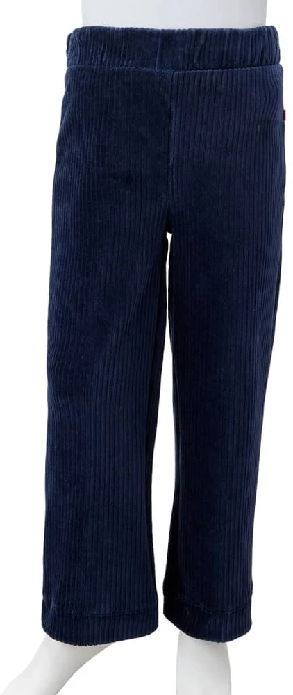 Vaikiškos kelnės, tamsiai mėlynos spalvos, velvetas, 104 dydžio