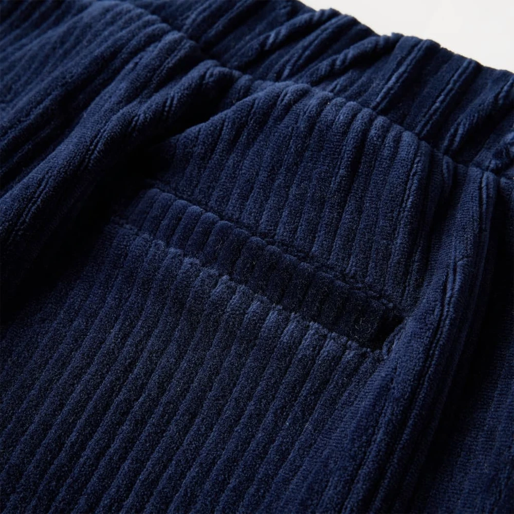 Vaikiškos kelnės, tamsiai mėlynos spalvos, velvetas, 104 dydžio