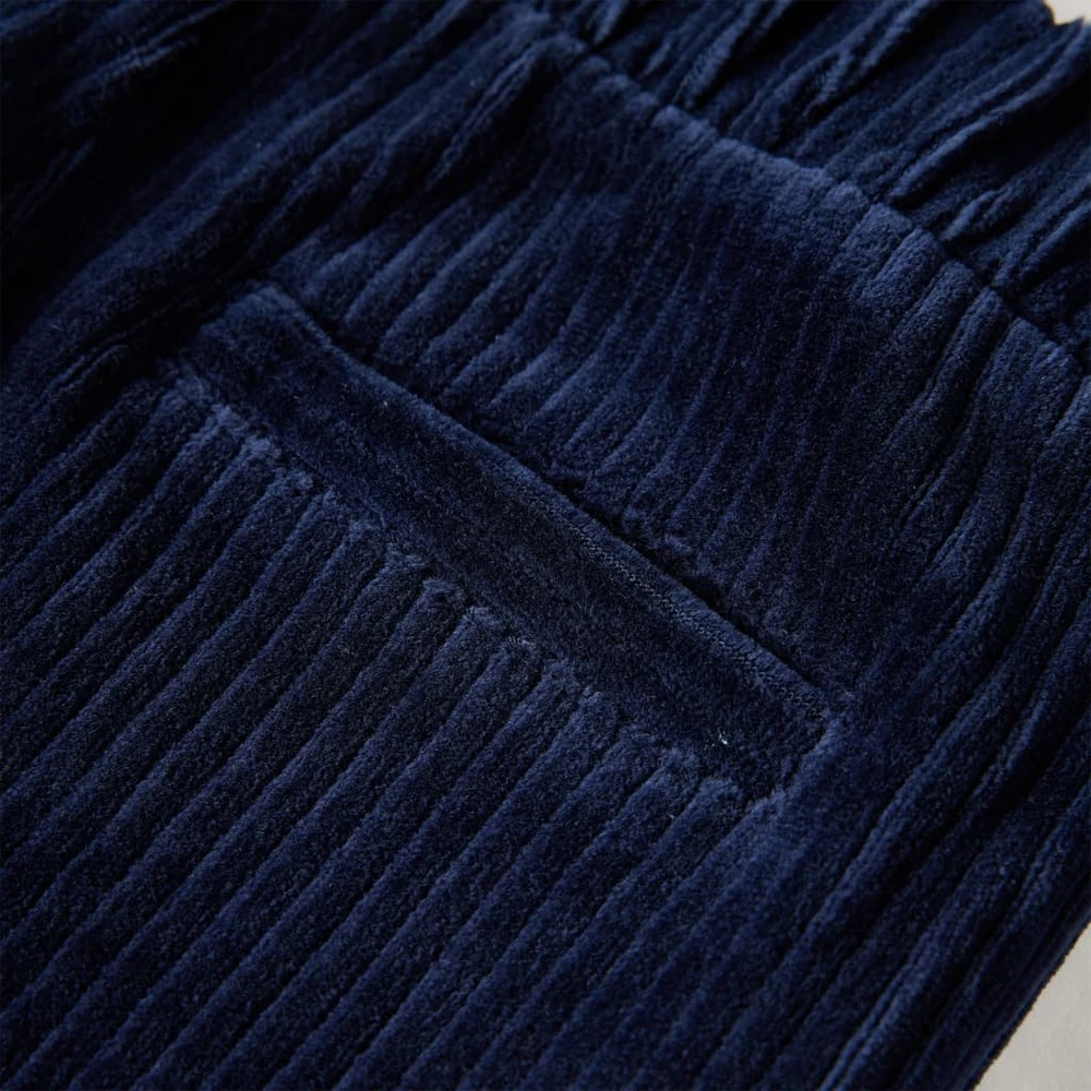 Vaikiškos kelnės, tamsiai mėlynos spalvos, velvetas, 104 dydžio