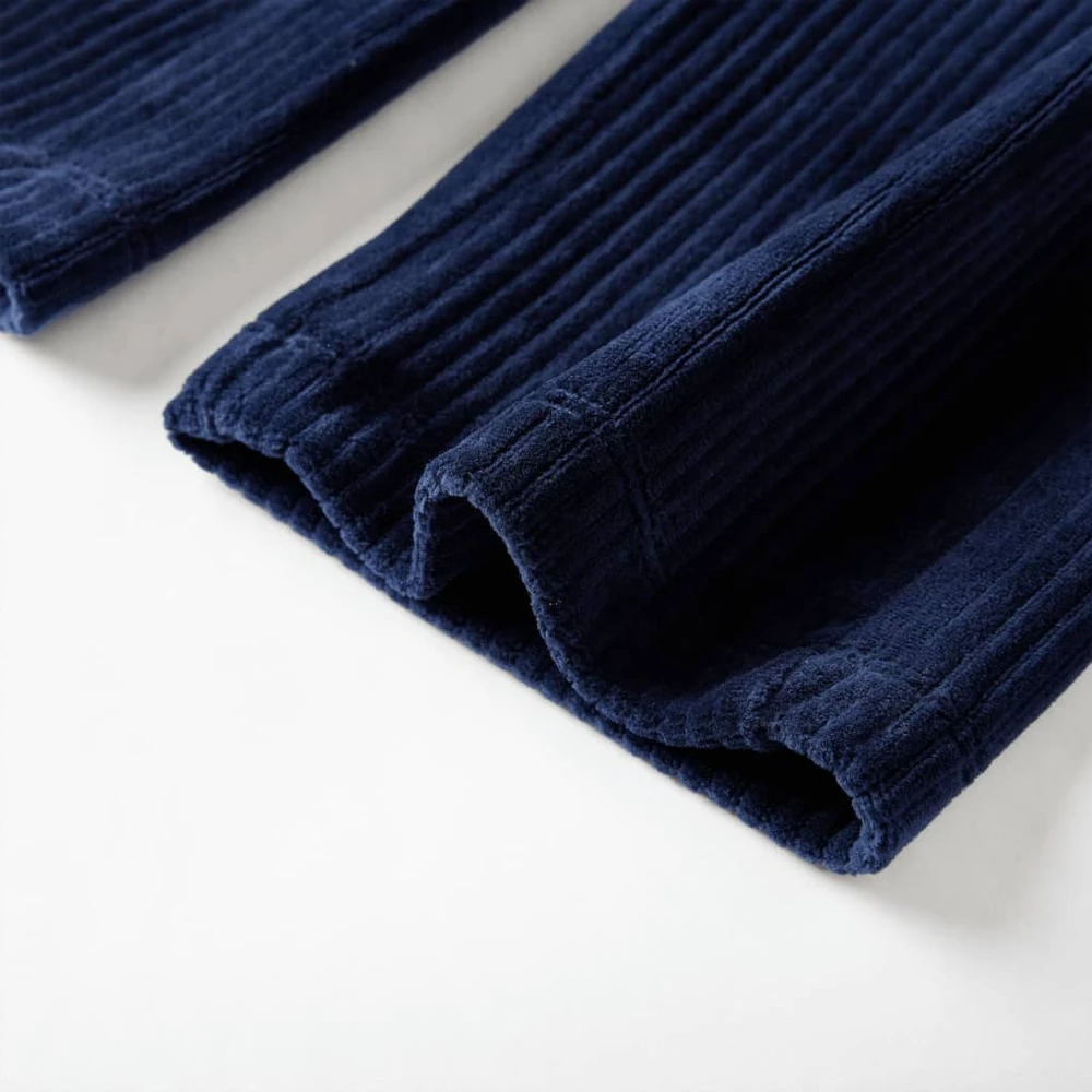 Vaikiškos kelnės, tamsiai mėlynos spalvos, velvetas, 116 dydžio