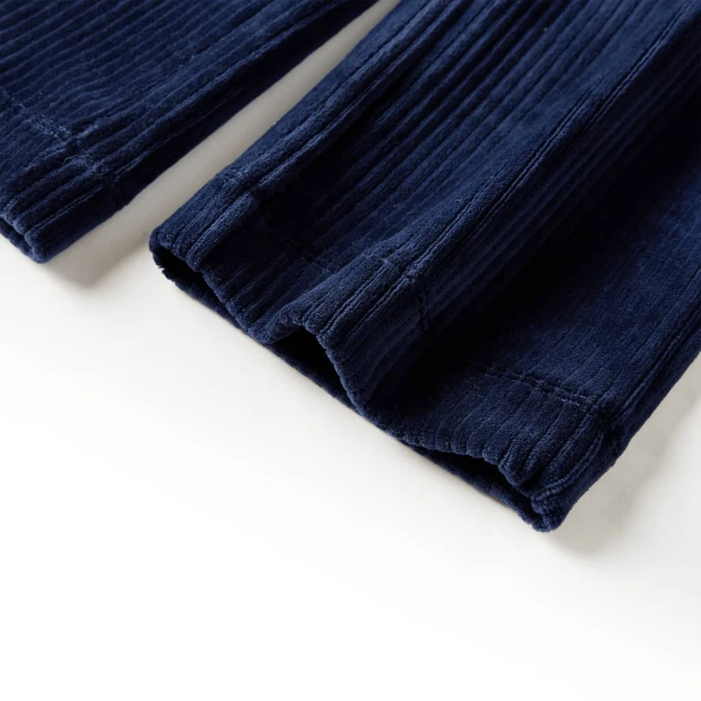 Vaikiškos kelnės, tamsiai mėlynos spalvos, velvetas, 92 dydžio