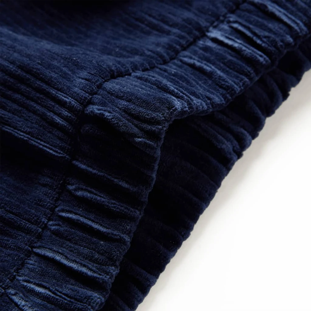 Vaikiškos kelnės, tamsiai mėlynos spalvos, velvetas, 128 dydžio