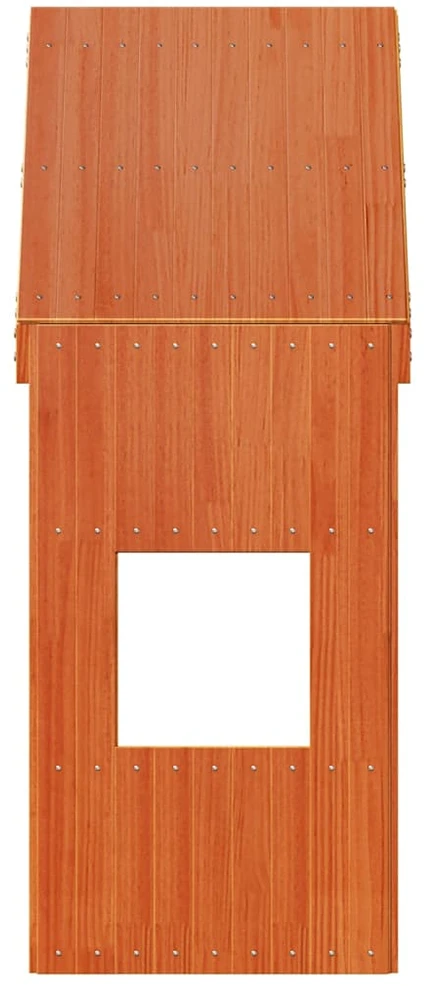 Lova Vaikiškos lovos stogas, vaško rudas, 55x84x132cm, pušis