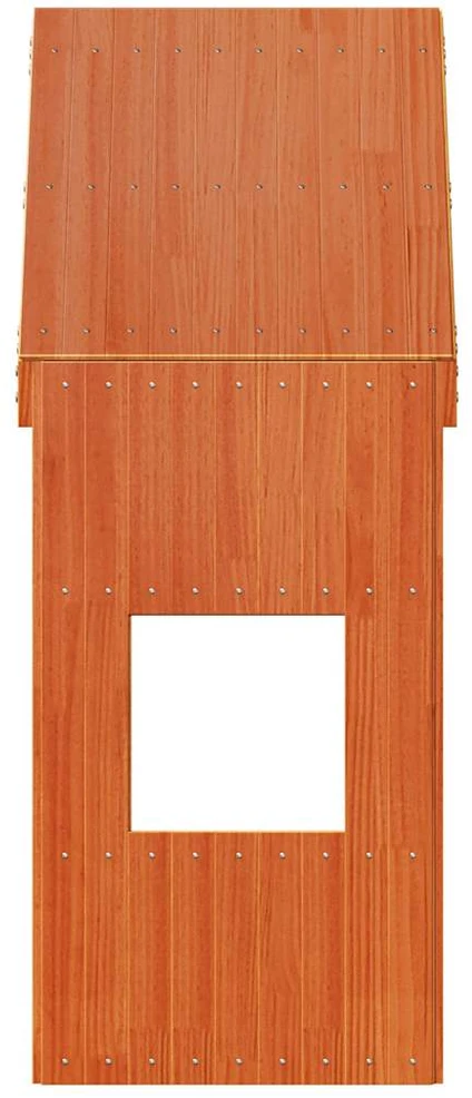 Lova Vaikiškos lovos stogas, vaško rudas, 55x99x139,5cm, pušis