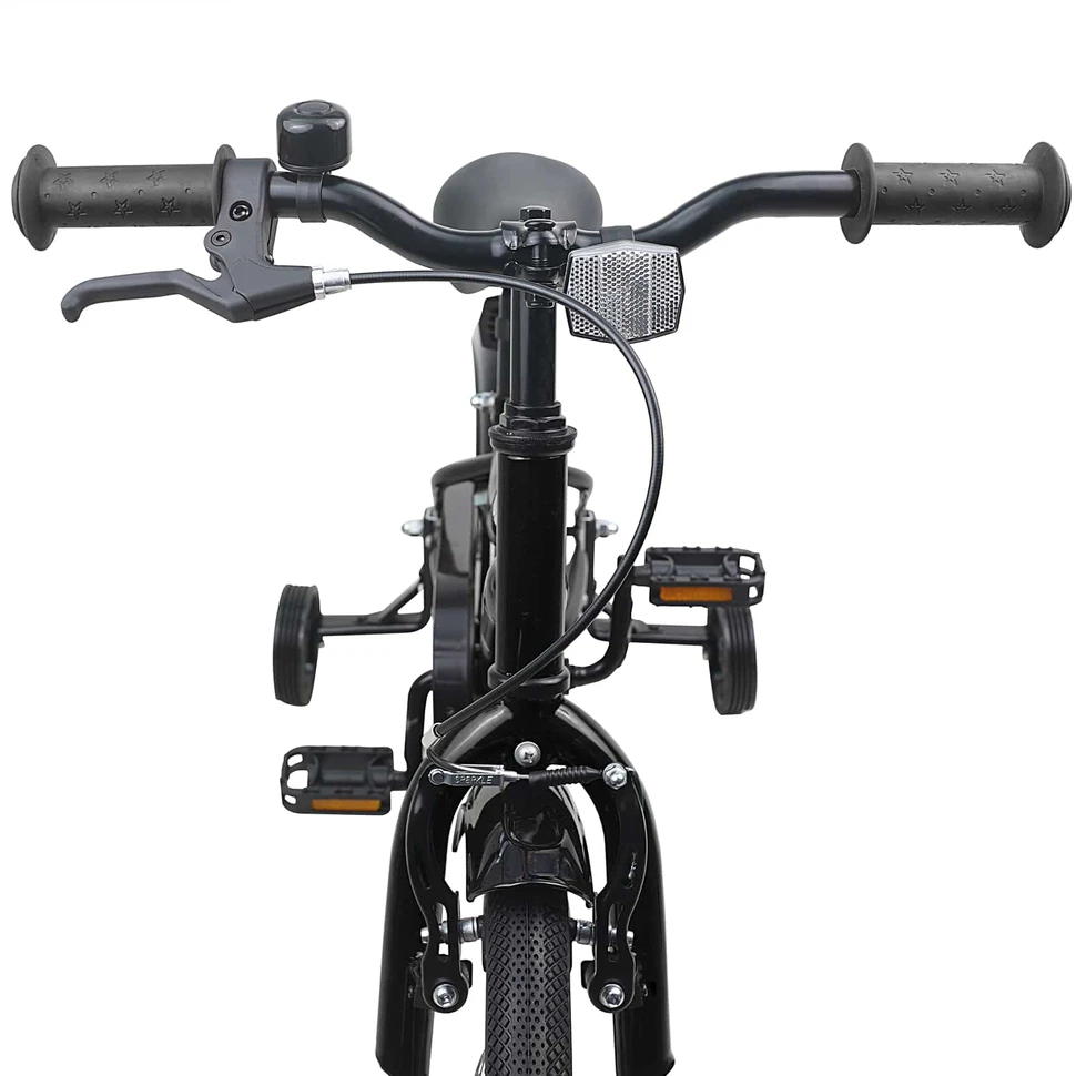 Vaikų Dviratis 12 Colių skirta 2-4 metų vaikams Juoda