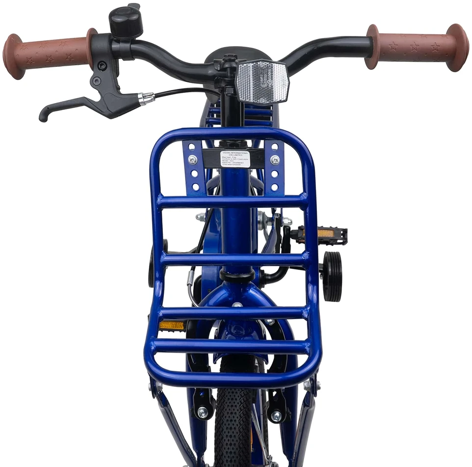 Vaikų Dviratis 14 Colių 3-5 metų amžiaus Tamsiai mėlyna