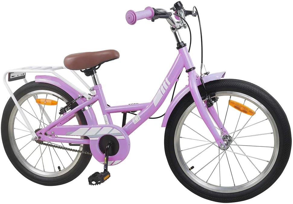 Vaikų Dviratis 18 Colių 5-7 metų vaikams Violetinė