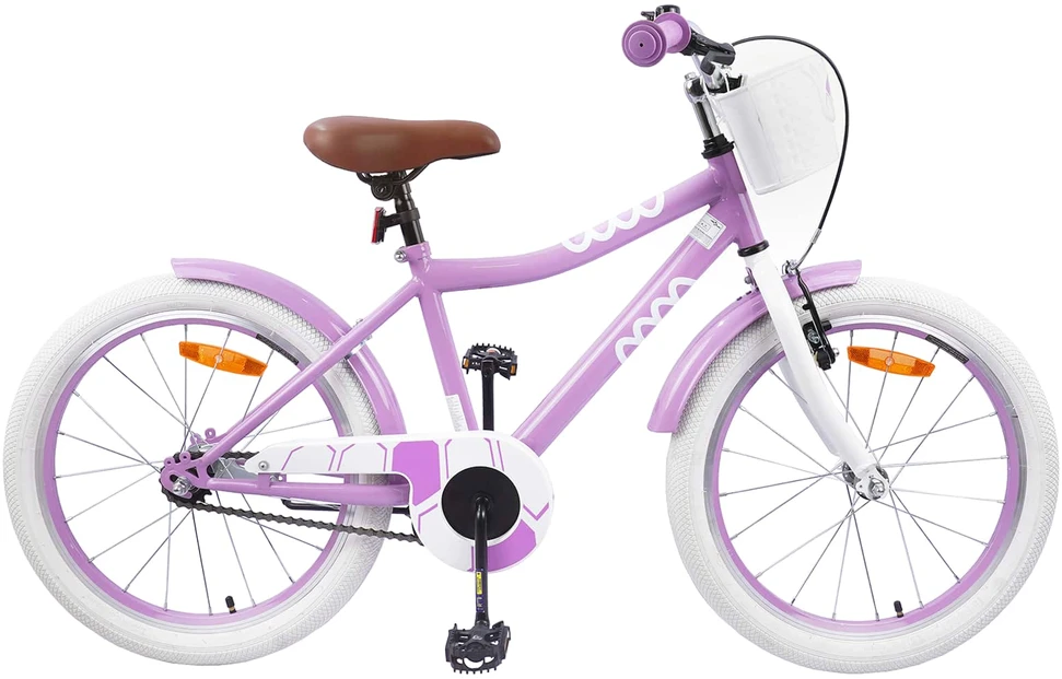 Vaikų Dviratis 18 Colių 5-7 metų vaikams Violetinė