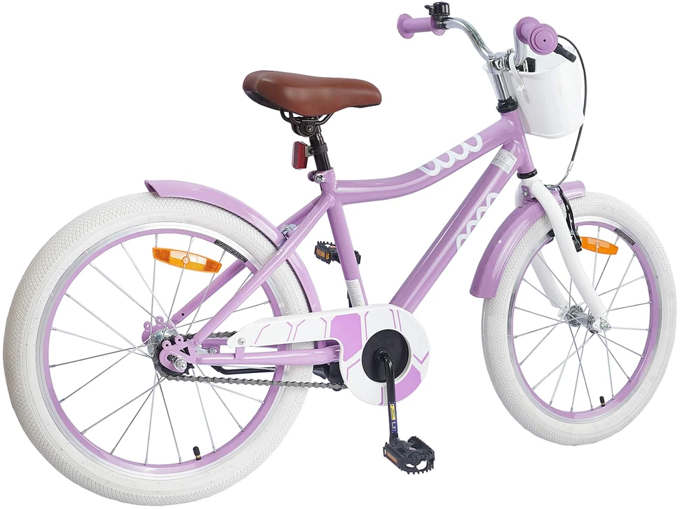 Vaikų Dviratis 18 Colių 5-7 metų vaikams Violetinė