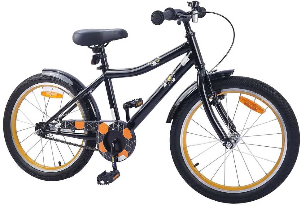 Vaikų Dviratis 18 Colių 5–7 metų vaikams Juoda