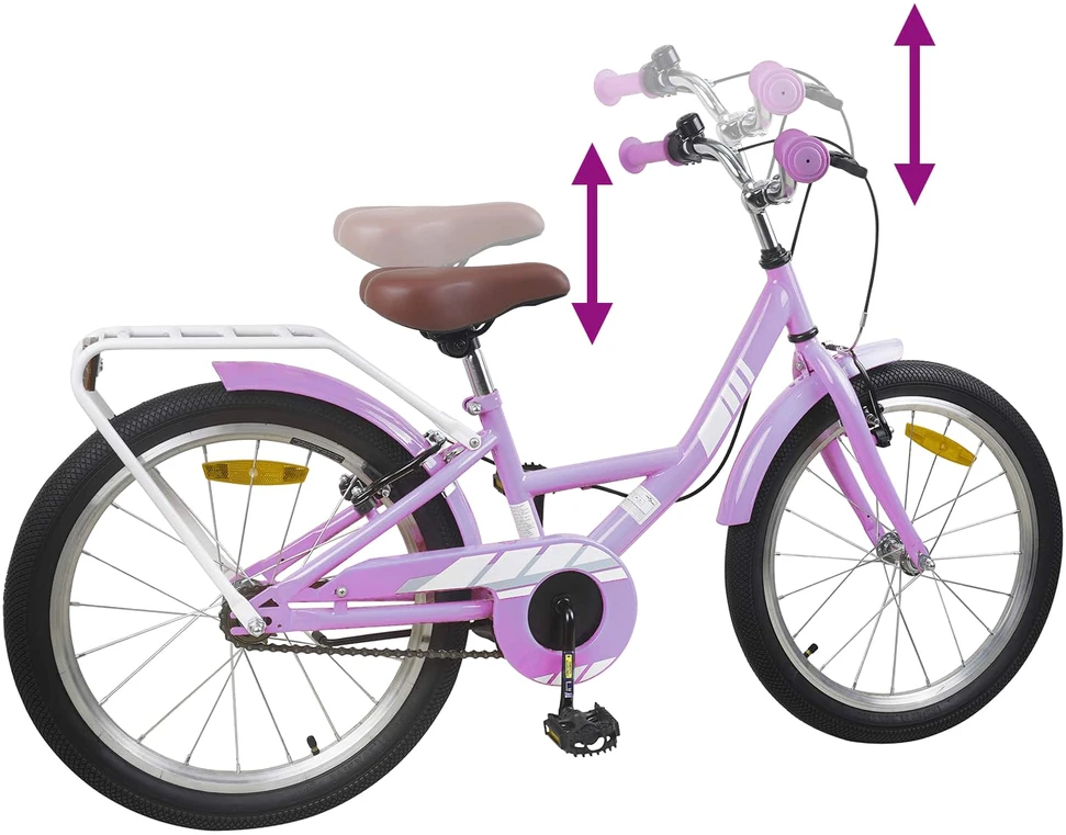 Vaikų Dviratis 20 Colių 6-11 metų amžiaus Violetinė
