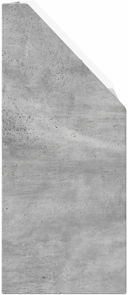Vaikų knygų lentyna su stalčių Betono pilka 60 x 29,5 x 69 cm