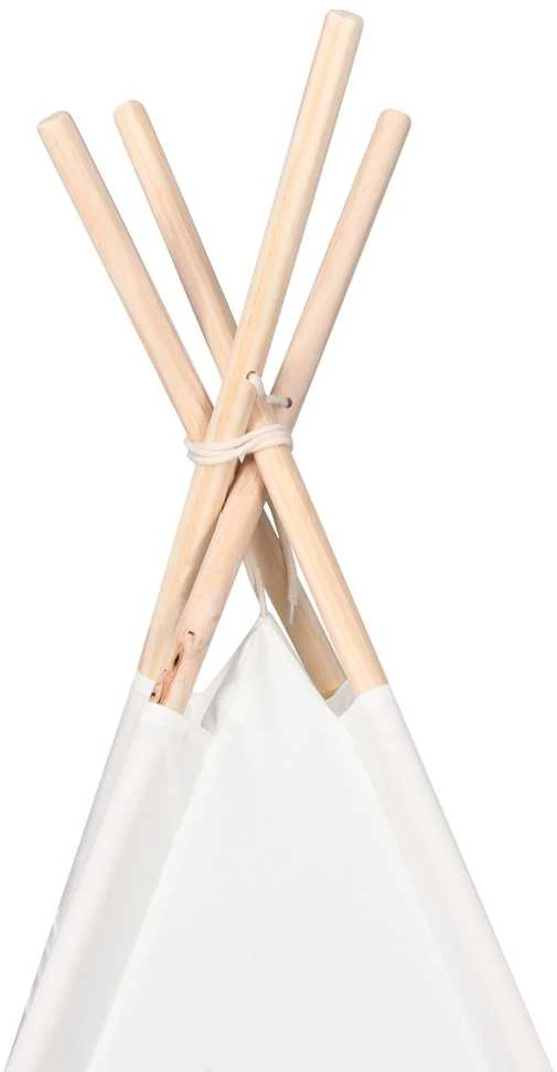 Teepee palapinė Balta 120 x 120 x 150 cm Audinys ir plastikas