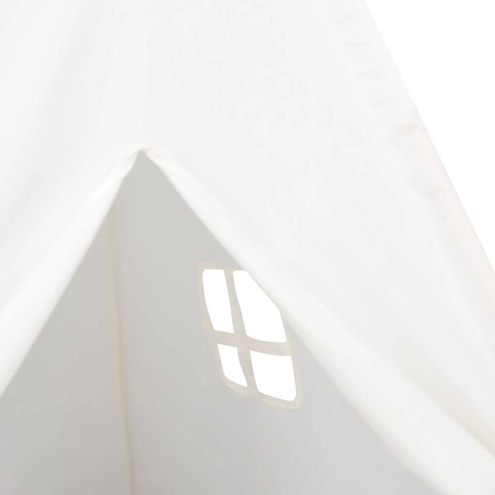 Teepee palapinė Balta 120 x 120 x 150 cm Audinys ir plastikas