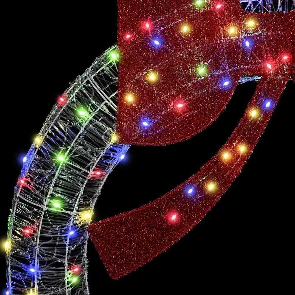 Vainikas 60 LED Įvairiaspalvis 76 x 76 x 8,5 cm Akrilas