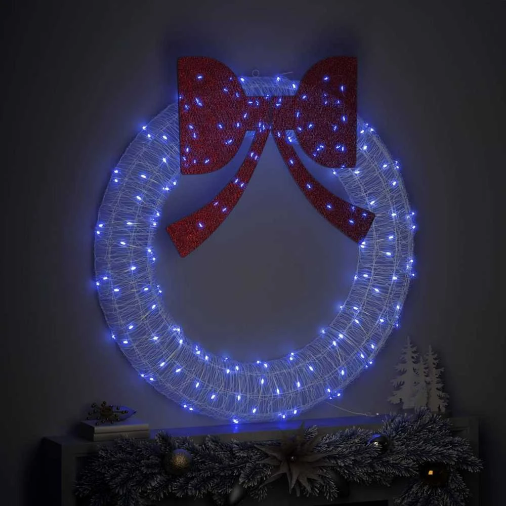 Vainikas 150 LED Mėlyna 120 cm Akrilas