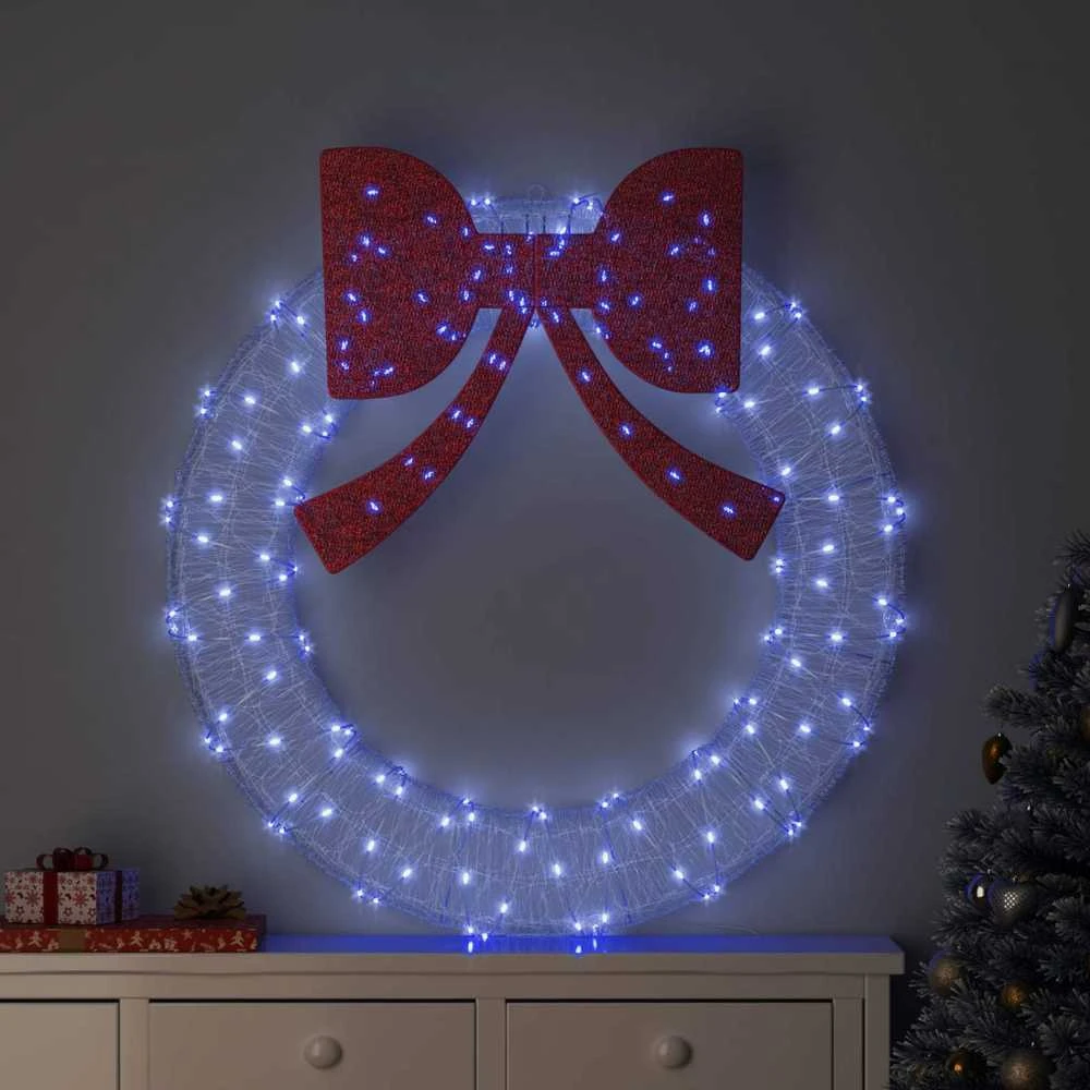 Vainikas 150 LED Mėlyna 120 cm Akrilas