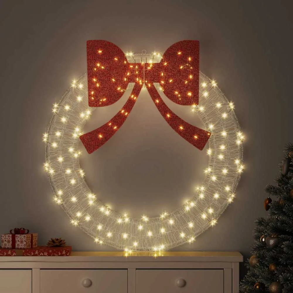 Vainikas 150 LED Šilta balta 120 cm Akrilas