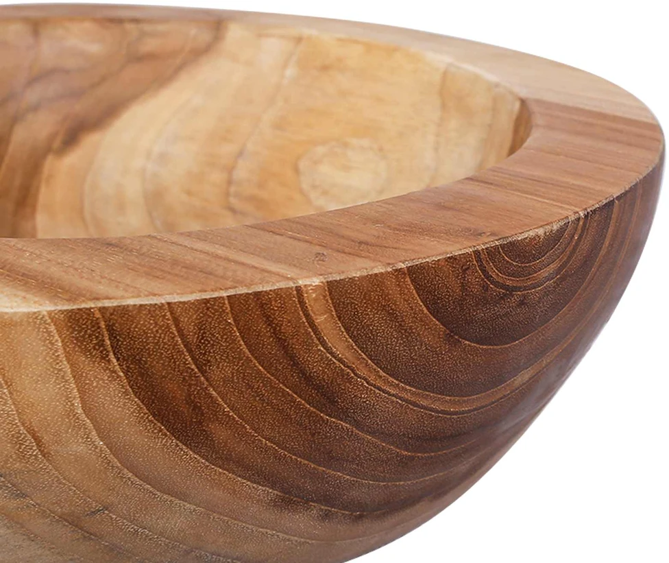 Vaisių dubuo JEPARA 2 vnt. Teak medžio rudas