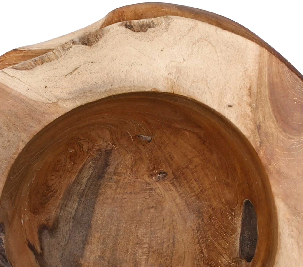 Vaisių dubuo JEPARA Teak medžio rudas Ø 35 cm