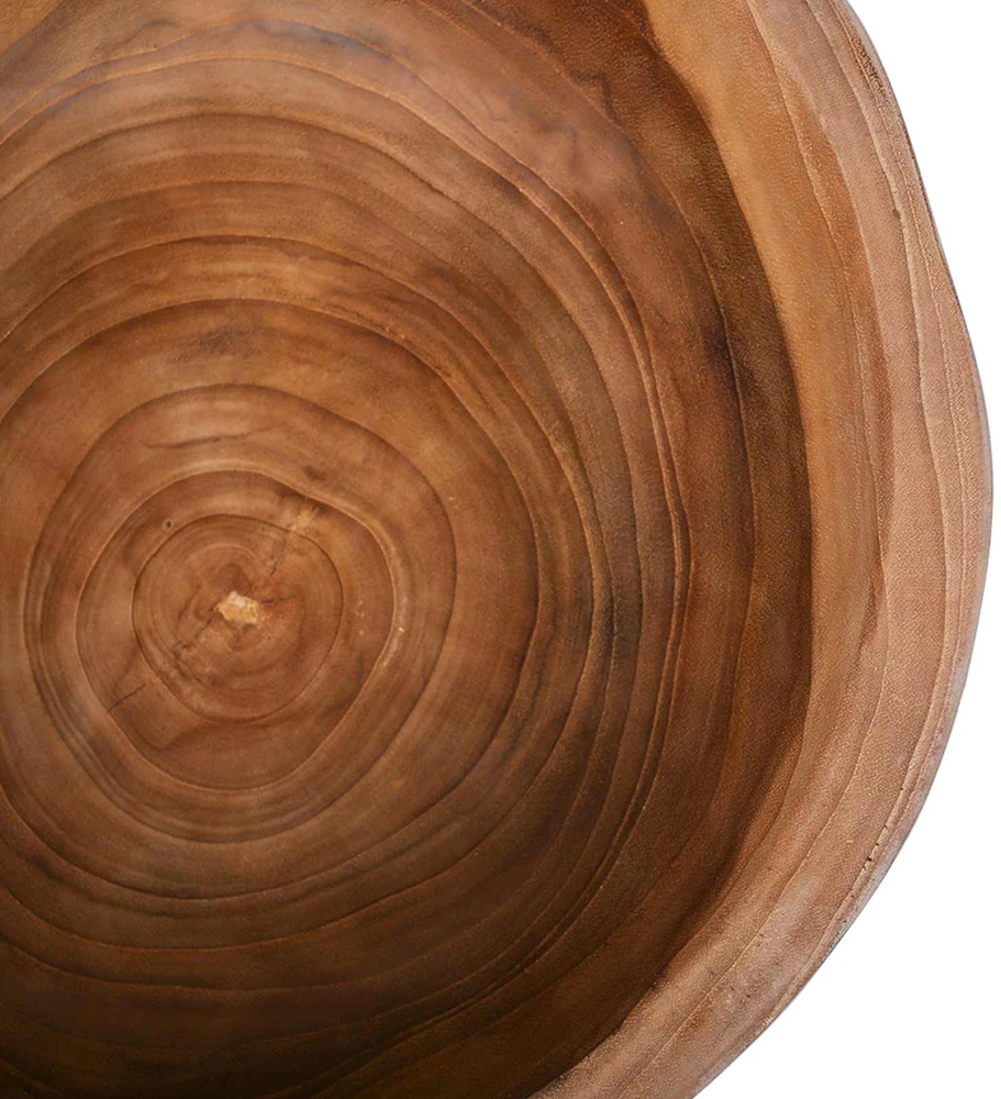 Vaisių dubuo JEPARA Teak medžio rudas Ø 30 cm