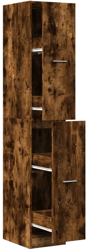 Vaistų spintelė, ąžuolo spalvos, 30x41x174,5cm, mediena