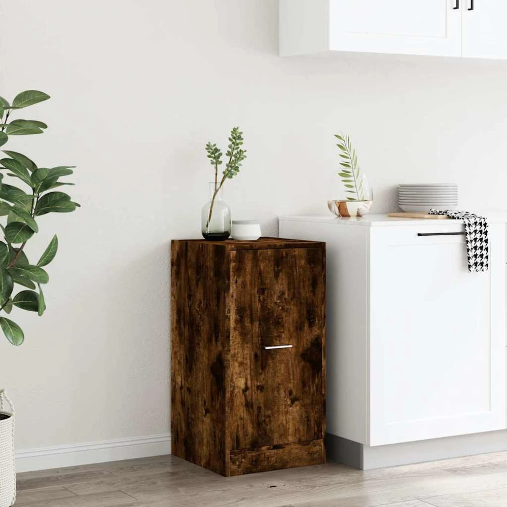 Vaistų spintelė, ąžuolo spalvos, 40x41x77,5cm, mediena