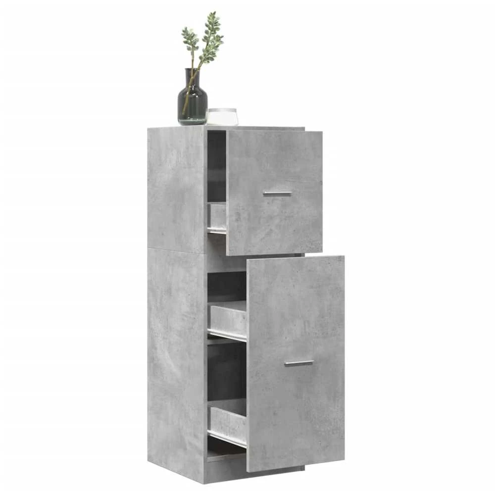 Vaistų spintelė, betono pilkos spalvos, 40x41x118cm, mediena