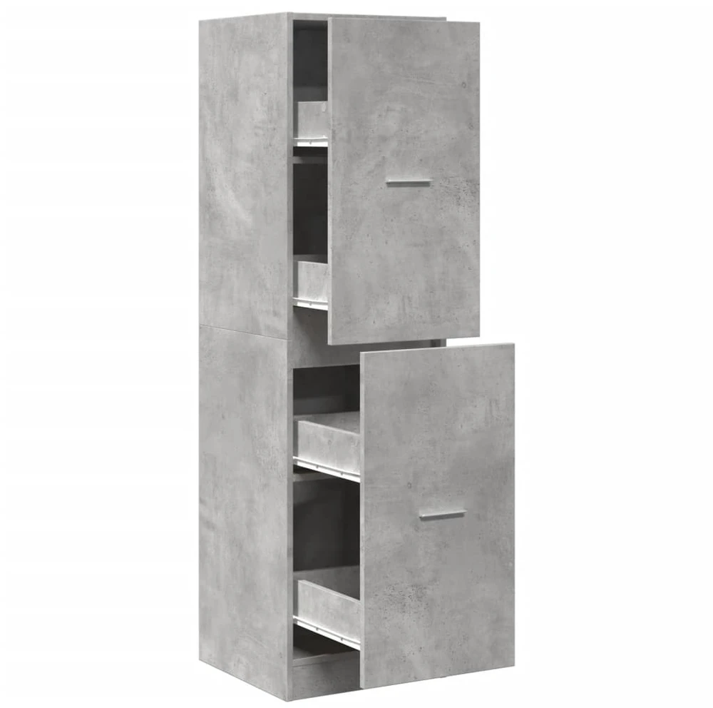 Vaistų spintelė, betono pilkos spalvos, 40x41x144,5cm, mediena