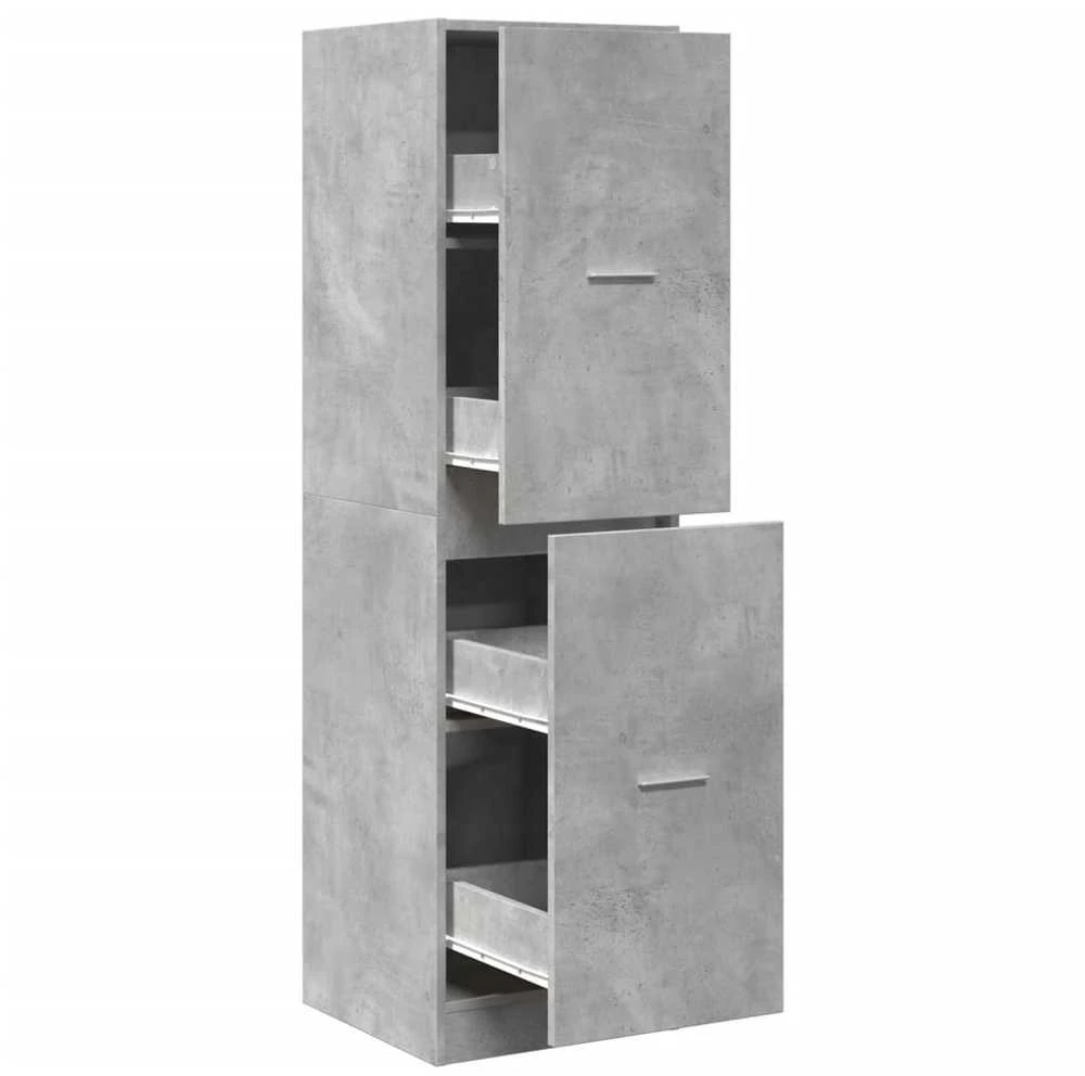 Vaistų spintelė, betono pilkos spalvos, 40x41x144,5cm, mediena