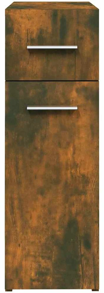 Vaistų spintelė, dūminio ąžuolo spalvos, 20x45,5x60cm, mediena