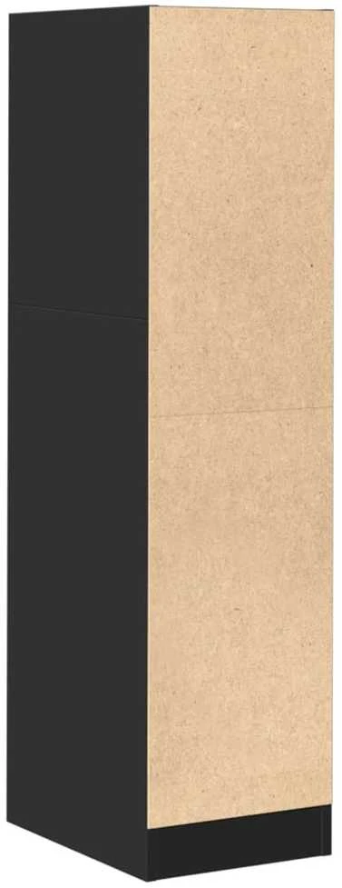 Vaistų spintelė, juodos spalvos, 30x41x118cm, mediena