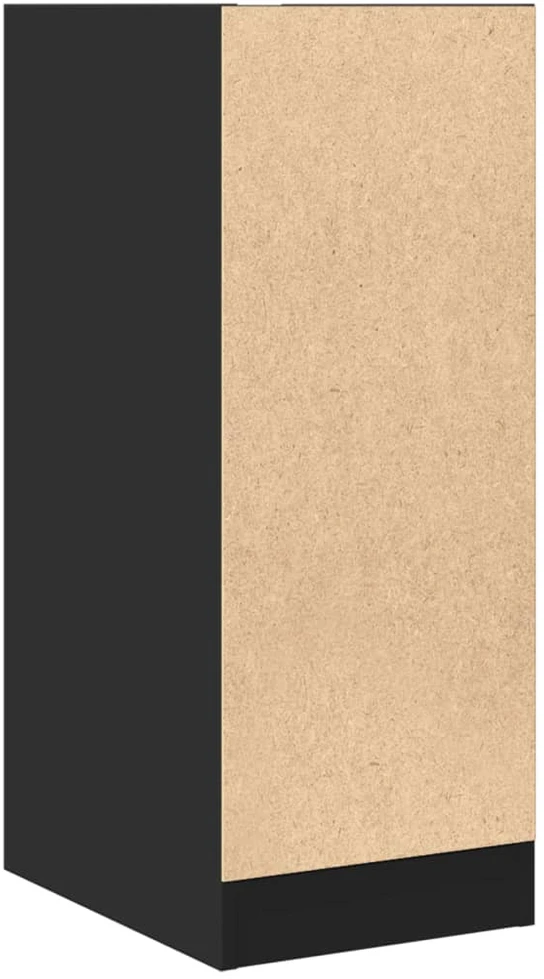 Vaistų spintelė, juodos spalvos, 30x41x77,5cm, mediena