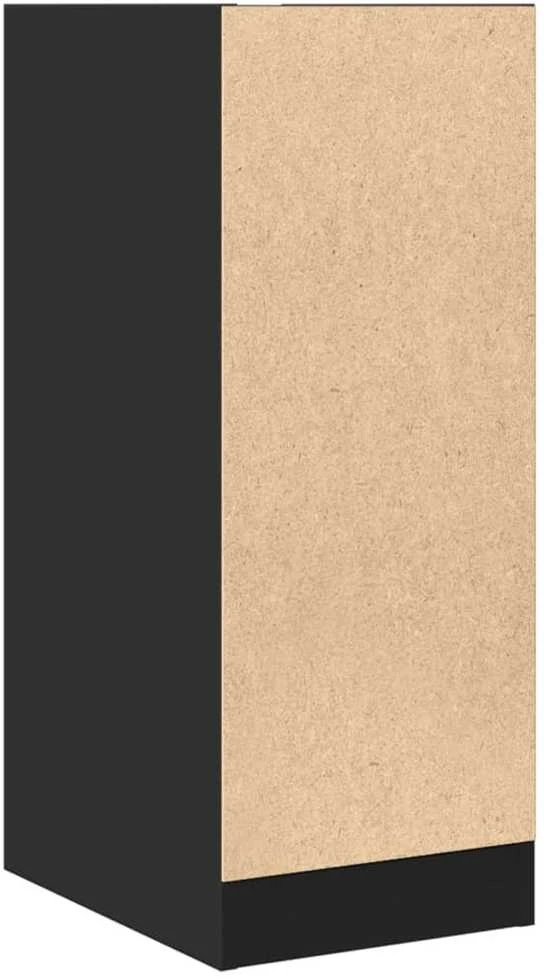 Vaistų spintelė, juodos spalvos, 30x41x77,5cm, mediena