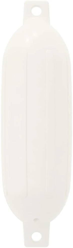 Valčių fenderiai 2 vnt. Ø 11 x 40 cm Balta PVC