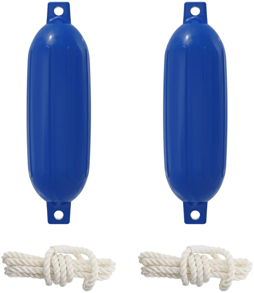 Valčių fenderiai 2 vnt. Ø 14 x 50 cm Mėlyna PVC