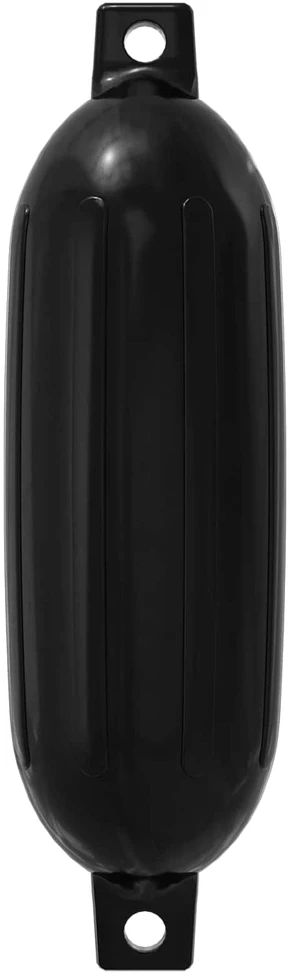 Valčių fenderiai 2 vnt. Ø 16 x 58 cm Juoda PVC