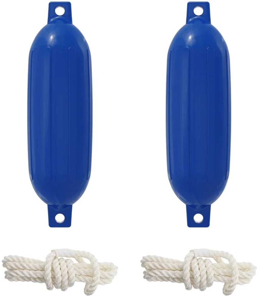 Valčių fenderiai 2 vnt. Ø 16 x 58 cm Mėlyna PVC