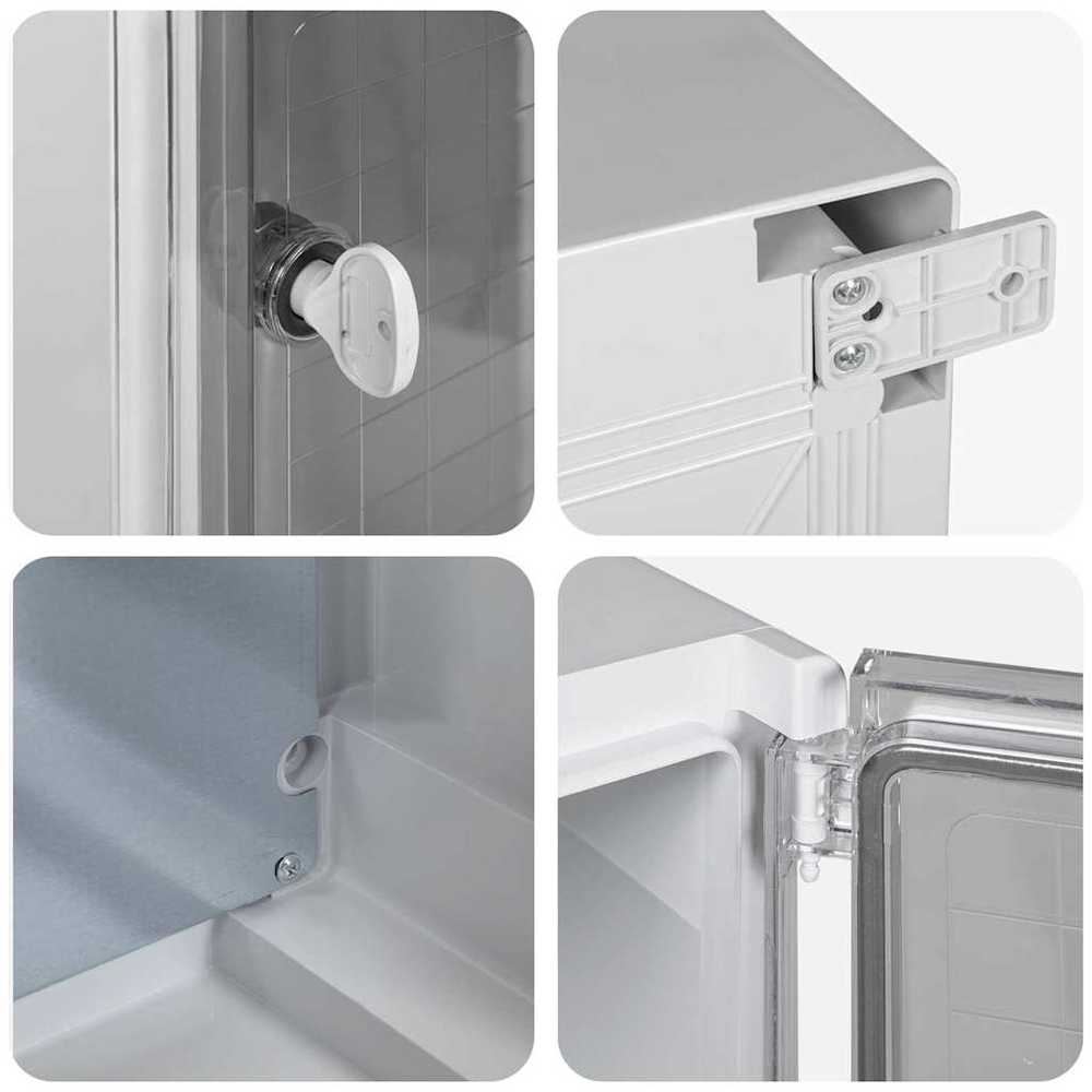 Control Cabinet Pilka 37 x 16,5 x 40 cm ABS plastikas