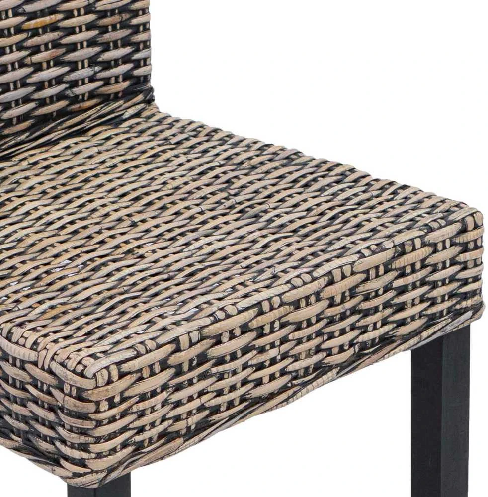 Valgomasis krėslas GENDT 2 vnt. Juoda plauna 45 x 54 x 93 cm