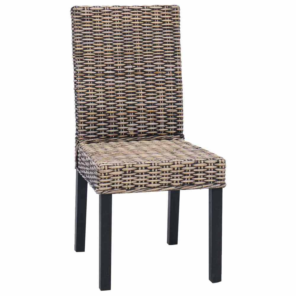 Valgomasis krėslas GENDT 2 vnt. Juoda plauna 45 x 54 x 93 cm