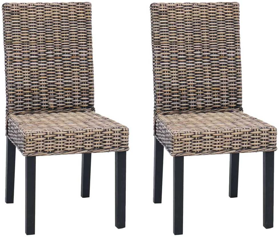 Valgomasis krėslas GENDT 2 vnt. Juoda plauna 45 x 54 x 93 cm