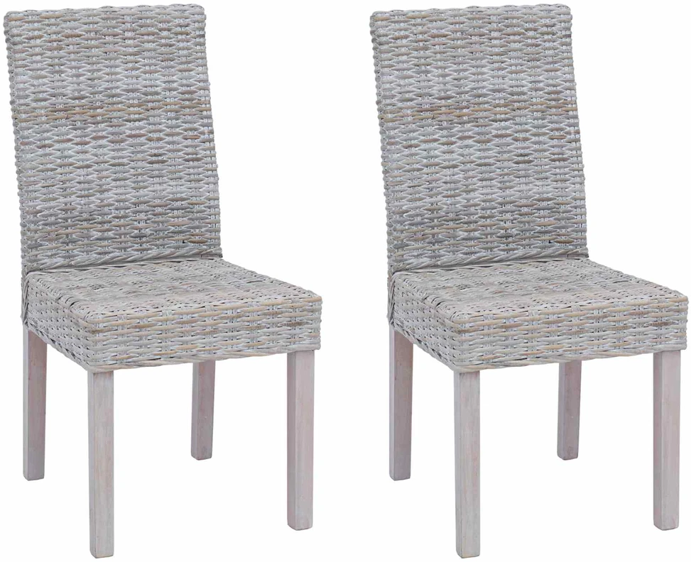 Valgomasis krėslas GENDT 2 vnt. Balta plauna 45 x 54 x 93 cm