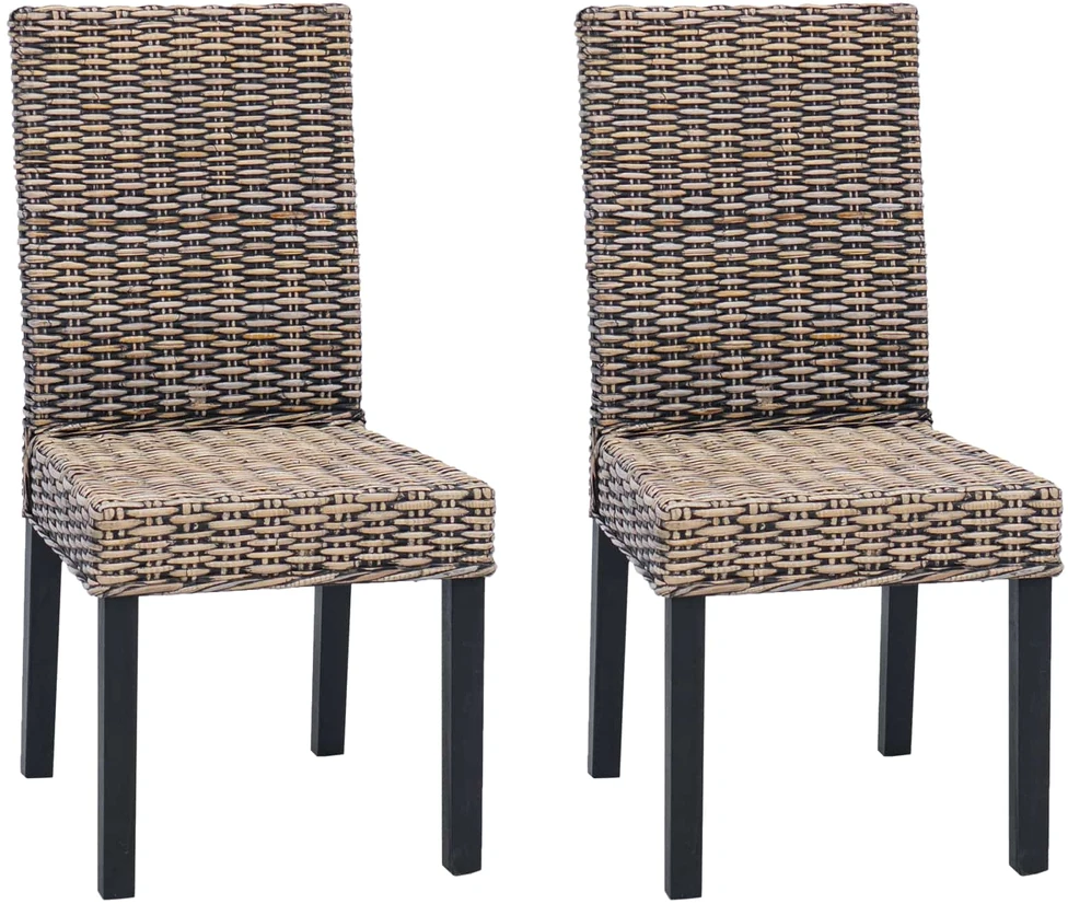 Valgomasis krėslas GENDT 2 vnt. Juoda plauna 45 x 54 x 93 cm